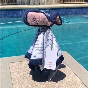 Plush Pink Whale Security Blanket Vineyard Vines